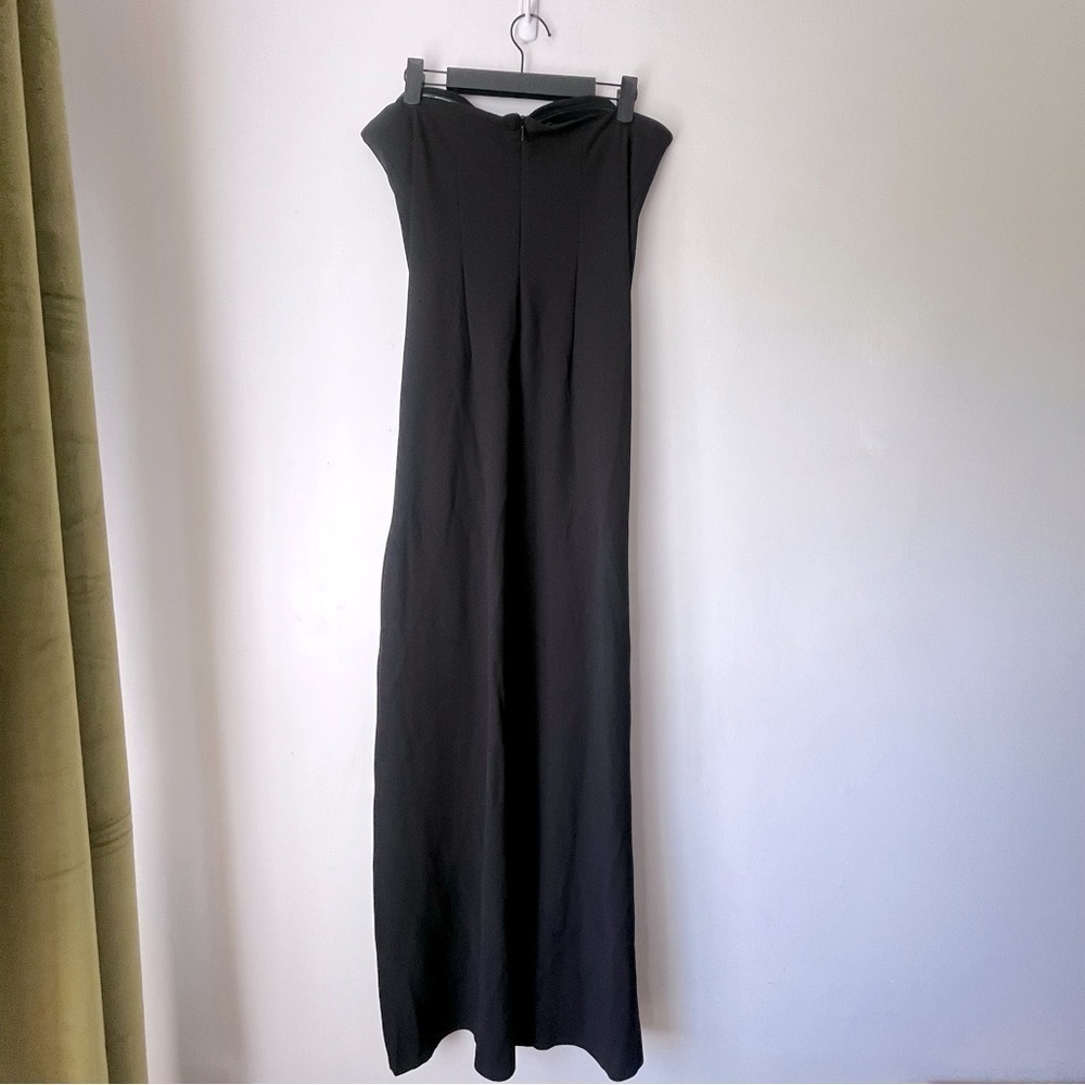 Princess Polly Ferri Black Strapless Side Slit Maxi Dress 8 - Picture 7 of 9
